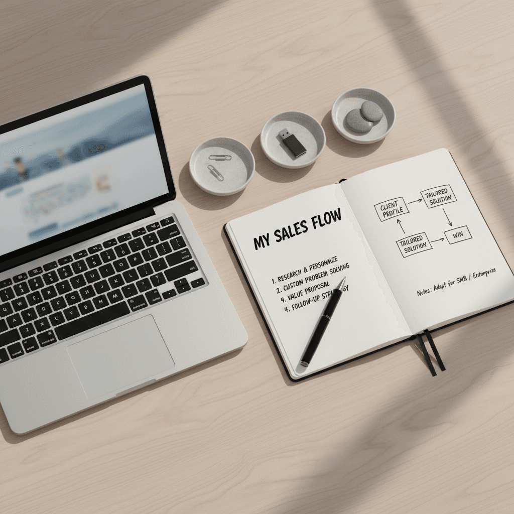Custom AI sales agent configuration workspace